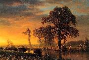 Albert Bierstadt Western Kansas china oil painting artist